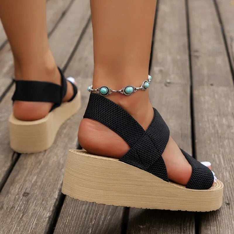 Elsie Wedge Sandals