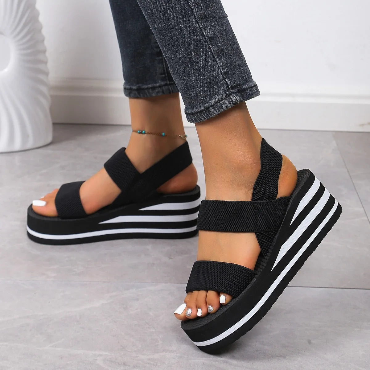 Elsie Wedge Sandals